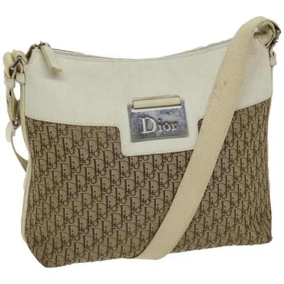 DIOR Trotter Canvas Shoulder Bag Beige - Picture 1 of 16